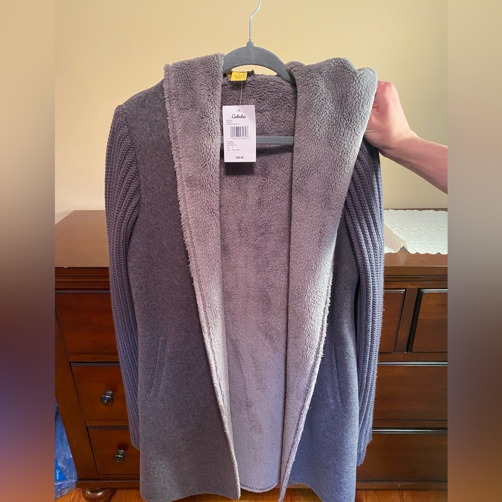Women's heavy gray cardigan